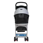 Tommy Evcil Hayvan Arabası Gri 80.5*45.5*101 Max 15kg - 1