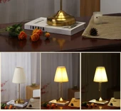 Vintage Yatak Odası Abajur - Bej - 5