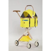 Tommy Evcil Hayvan Arabası Sarı 83*48.5*110cm Max 10kg thumbnail 1