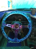 Lada Vega Göbek ve 35cm Şeffaf Baloncuklu Mavi Momo Direksiyon Epoksi - 3