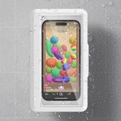 Su Geçirmez Banyo Telefon Tutucu - Beyaz - Dokunmatik Ekran Uyumlu - 5