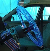 Lada Vega Göbek ve 35cm Şeffaf Baloncuklu Mavi Momo Direksiyon Epoksi - 2