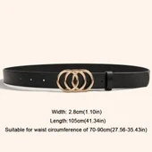Kadın Moda PU Deri Kemer - Kahverengi - 7