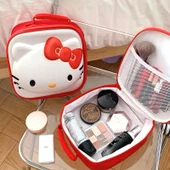 Kawaii Hello Kitty Makyaj Çantası - Harajuku Tarzı - Büyük Kapasite - A - 2