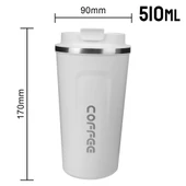 Paslanmaz Çelik Seyahat Kupa - 510ML Beyaz - 1