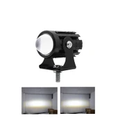 Motosiklet LED Farı - Tek Paket - Çift Renk Yüksek/Düşük Işık - 1