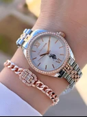 U.s.Polo Assn Çelik Kordon 2 Yıl Garantili 3 Atm Suya Dayanıklı Kadın Kol Saati+Bileklik UA.2085.M06 thumbnail 1