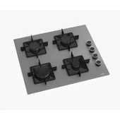 Ferre STEAMART-FRYART Serisi Gri Set (SS208 + QEP64CPR +D079 ) - Emaye Izgara - 3