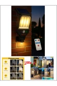 Kumandalı Solar Bahçe Lambası 700 Lümen, 3 COB LED, Güneş Enerjili Sensörlü Dış Mekan Aydınlatma - 1