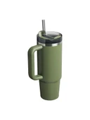 Stanley Quencher 1.18 lt Pipetli Termos Bardak Koyu Yeşil thumbnail 2