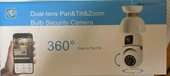 O-KAM-4046 Wifi Ampül Kamera 2 Lens Mikrofon - 1