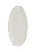 Kütahya Porselen Bone Luz Platin File Kayık Tabak 24x17cm Tekli BNLZF24KY220 - 1
