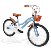 Sarissa Vintage 20 Jant 6 ve 10 Yaş Çocuk Bisikleti Pastel Mavi + Yan Destek Tekeri Hediyeli thumbnail 2