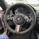 BMW F30 M SPORT KASA ARACA ÖZGÜ DİKMELİ DİREKSİYON KILIFI - 2