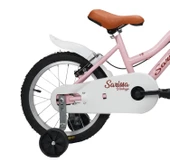 Sarissa Vintage 16 Jant Çocuk Bisiklet 4 ve 7 Yaş Çocuk Bisikleti Yeni Sezon Aksesuarlı Pastel Pembe - 3