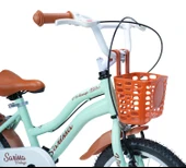 Sarissa Vintage 16 Jant Çocuk Bisiklet 4 ve 7 Yaş Çocuk Bisikleti Yeni Sezon Aksesuarlı Pastel Yeşil thumbnail 4