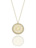 Özel Tasarım Evren Çok Şık 14 Ayar Altın Kolye thumbnail 1