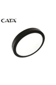 CATA CT-5238 30W Panel LED Armatür Siyah Yulvarlak Sıva Üstü Metal Kasa Beyaz Işık 6400K - 1