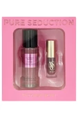 Victoria's Secret Pure Seduction Mini Vücut Spreyi ve Mulberry Parlatıcı Dudak Yağı Set - 1
