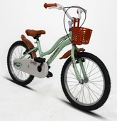 Sarissa Vintage 20 Jant 6 ve 10 Yaş Çocuk Bisikleti Yeşil + Yan Destek Tekeri Hediyeli thumbnail 2