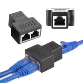 Powermaster PM-26130 Ethernet RJ45 TO 2X Çoklayıcı Dişi Splitter Adaptör - 1