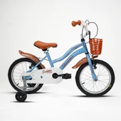 Sarissa Vintage 16 Jant Çocuk Bisiklet 4 ve 7 Yaş Çocuk Bisikleti Yeni Sezon Aksesuarlı Pastel Mavi thumbnail 1