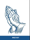 MGZ-037 DUA EDEN EL DESEN ORTA BOY YARI KALICI DÖVME-TATTO - 1