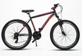 Sarissa Moon 26" Jant Ön Amortisörlü Shimano 21 Vites Wake Gidon V Fren Dağ Bisikleti Siyah Kırmızı - 1