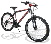 Sarissa Moon 26" Jant Ön Amortisörlü Shimano 21 Vites Wake Gidon V Fren Dağ Bisikleti Siyah Kırmızı - 2