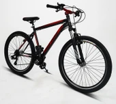 Sarissa Moon 26" Jant Ön Amortisörlü Shimano 21 Vites Wake Gidon V Fren Dağ Bisikleti Siyah Kırmızı - 5