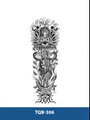TQB-306 BUDHA VE YILAN DESEN GEÇİCİ KOL DÖVMESİ-TATTO - 1