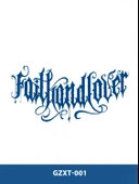 GZXT-001 YARI KALICI FAİL LOAD LOVER YAZILI GÖĞÜS DÖVME-TATTO - 1