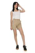 Slim Fit Duble Paça Gabardin Şort %100 Pamuk - 2