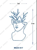 MGZS-017 YARI KALICI YUNAN TANRICASI SAKSI DESEN DÖVME-TATTO - 1