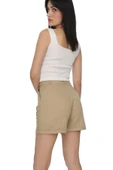 Slim Fit Duble Paça Gabardin Şort %100 Pamuk - 5