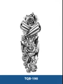 TQB-190 ALTI PATLAR SİLAH DESEN GEÇİCİ KOL DÖVMESİ-TATTO - 1