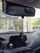 Disko Toplu Metal Yıldız Dikiz Ayna Süsü Siyah Tüylü - 3