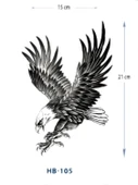 HB-105 ORTA BOY KARTAL DESEN GEÇİCİ DÖVME-TATTO - 1