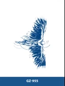 GZ-955 ORTA BOY YARI KALICI KANATLI ADAM DESEN DÖVME - 1