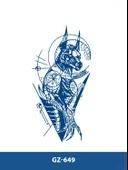 GZ-649 ORTA BOY YARI KALICI KÖPEK DESEN DÖVME - 1