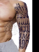GZQB-012 YARI KALICI GOOD LUCK YAZILI KOL DÖVMESİ-TATTO - 1