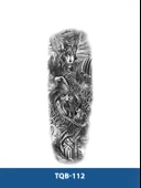 TQB-112 SAVAŞÇI DESEN GEÇİCİ KOL DÖVMESİ-TATTO - 1