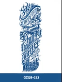 GZQB-023 YARI KALICI LUCKY-CHILL YAZILI KOL DÖVMESİ-TATTO thumbnail 2