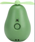 Fan Led Gece Lambası Makyaj Aynası Avakado USB Fan El Tipi Masa Vantilatörü - 5