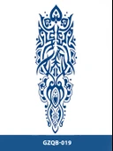 GZQB-019 YARI KALICI ETNİK DESEN KOL DÖVMESİ-TATTO thumbnail 2