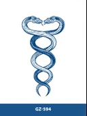 GZ-594 ORTA BOY YARI KALICI SARMAL YILAN DESEN DÖVME - 1