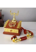 Nostaljik Telefon Müzik Kutusu Çekmeceli Takı Kutusu - 1