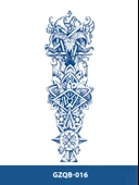 GZQB-016 YARI KALICI KOÇ KURUKAFA DESEN KOL DÖVMESİ-TATTO - 2