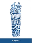 GZQB-012 YARI KALICI GOOD LUCK YAZILI KOL DÖVMESİ-TATTO - 2
