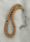 Tesbih 33 lük 10 mm Doğal Rudraksha Rudraşka Tespih - 4